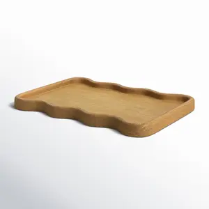 Plateau de service en bois de haute qualité, fait main, plateau à thé en bois de luxe, plateau à collation en bois de qualité export, sûr, Zahid Exports - Product Image 3