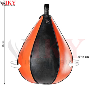 Sac de vitesse en cuir PU avec logo personnalisé, sac de frappe, sac de boxe MMA, sac de réflexe, équipement de fitness, vente en gros - Product Image 2