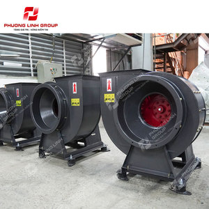 พัดลมแบบแรงเหวี่ยง PHUONG LINH สำหรับอุตสาหกรรม ติดตั้งบนท่อ ใช้มอเตอร์ AC ตัวเครื่องโลหะสีดำ ใบพัดสีแดง ขับเคลื่อนโดยตรง 220-380V ขนาดเส้นผ่านศูนย์กลาง 8 นิ้ว - Product Image 4