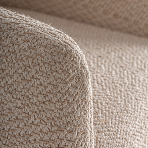 Sillón Moderno, Ecológico, Ergonómico y Contemporáneo para Interiores, Sillón de Madera de Teca Sólida Tapizado, Sillón Tipo Barril para Sala de Estar u Hotel - Product Image 6