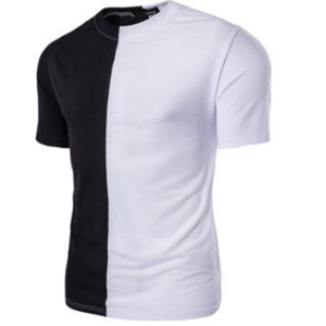 T-shirt uni en coton pour homme, col rond, doux, respirant, décontracté, mode estivale, vêtements personnalisés imprimés en gros - Product Image 1