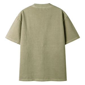 Logo personnalisé OEM, broderie, design imprimé, 220 g/m², 100 % coton, manches courtes, couleur unie, col rond, été, homme et femme - Product Image 6