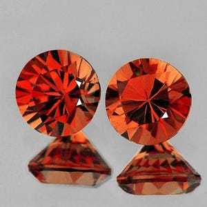 สปิเนลสีส้มธรรมชาติ ได้รับการรับรองจาก GIA  แบบเติมรอยแตก คุณภาพสูง พลอยหลวม ขุดจากดิน สำหรับทำเครื่องประดับ ขายส่ง - Product Image 5