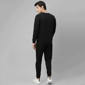 Conjunto Deportivo Personalizado para Hombre, de Color Sólido, Informal, 100% Algodón, Unisex, Talla Grande, de Dos Piezas, con Logotipo Personalizado - Product Image 4