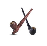Pipe à tabac artisanale en bois de bruyère de qualité supérieure avec embout amovible, compatible avec les filtres en papier de 9 mm, accessoire de fumage artisanal