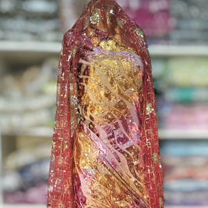 Incroyable Maqbal Dirac Somalien Avec Un Design Étonnant Et Des Paillettes Dorées Avec Des Pierres Dorées Par Le Fabricant Indien Pour Les Occasions - Product Image 1