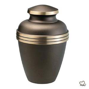 Large Metal Cremation Urns for Human Ashes Adult - Slate Blue Handcrafted Brass Funeral Memorial Urn for Burial or Home Niche - Product Image 6