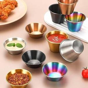 Recipientes para Aderezos de Ensalada Reutilizables con Logotipo Personalizado, Ecológicos, Duraderos, a Prueba de Fugas, de Acero Inoxidable - Product Image 1