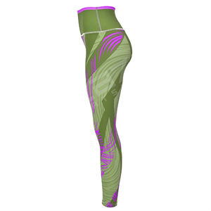 2025 Leggings de mujer Pantalones de Yoga de cintura elástica informal con patrón sólido impreso digital 3D Leggings de yoga al por mayor - Product Image 5