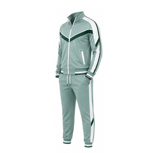 Men Full Zip Sports Tracksuit Custom Training Running Gym Jacket <b>Pants</b> Set OEM ODM Wholesale Sportswear Supplier Bulk Activewear - Product Image 3
