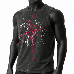 Custom Vintage Tanktop 100% Combed Cotton Men's Acid Washed <b>Tank</b> <b>Top</b> Print <b>Loose</b> Fit Plain Acid Washed <b>Tanks</b> <b>Top</b> Unisex - Product Image 1