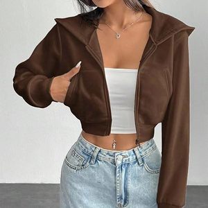 Custom Blank Cropped Zip Hoodie Men Heavyweight Hooded Sweatshirt Streetwear Polyester/Cotton Fleece Lined Eco-Friendly OEM ODM - Product Image 1