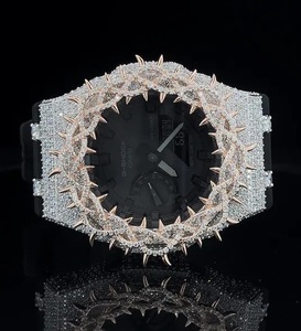 Reloj de Oro Rosa con Moissanita y Diamantes, Estilo Hip Hop, para Hombre, VVS1, de Lujo - Product Image 4