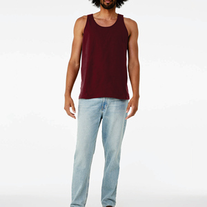 Camiseta sin mangas de algodón 100% de secado rápido y transpirable para hombre, estilo urbano, para gimnasio, entrenamiento, alta calidad, hecha a medida. - Product Image 4