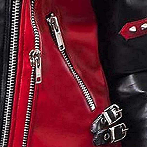 Women's <b>Leather</b> Varsity Jacket with Studded <b>Rivets</b> for Street-Wear Motorcycle Outfits - Product Image 5