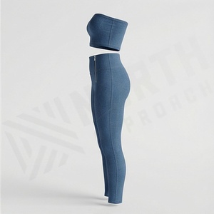 Ensemble de yoga pour femmes, vêtements de fitness, soutien-gorge de sport, leggings, vêtements de sport sans couture, vêtements de sport athlétiques, vêtements d'entraînement, vêtements de sport pour la gym, t-shirt - Product Image 3