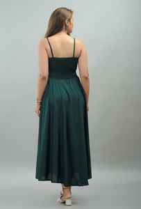 Robe longue de soirée sexy pour femme de haute qualité, col épaules dénudées, taille empire, 100 % coton, écologique, en promotion - Product Image 2