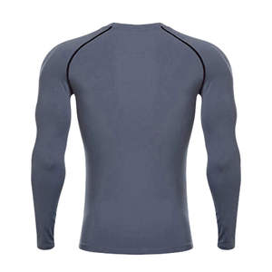 Chemises de compression à bas prix pour hommes, manches longues, vêtements de sport, entraînement, gym, fitness, t-shirt - Product Image 3