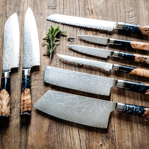 High End Damascus Steel Kitchen <b>Knife</b> <b>Set</b> Modern Elegant Style Professional Cooking <b>Knives</b> Durable Blade Kitchen Tool Collection - Product Image 5