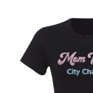 T-shirt graphique noir Jack and Jill Mom pour femme, en coton doux, décontracté, pour tous les jours, tenue assortie pour les événements familiaux - Product Image 3