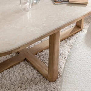 โต๊ะกาแฟวานดานา นิมบัส เครสต้า ทำจากไม้มะม่วงและหินอ่อน - Product Image 6