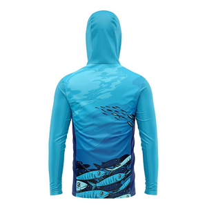 Máscara Facial con Capucha para Pesca, 100% Fibra, Mangas Largas, Secado Rápido, Protección UPF 50, Resistente al Viento - Product Image 3