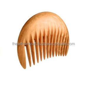 Peine de madera de estilo náutico personalizado, herramienta de estilismo pulido para esposas y recuerdo de cumpleaños de novia para cabello rizado - Product Image 2