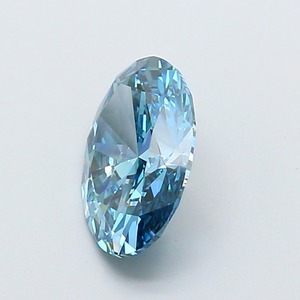 Diamant ovale CVD de 2,04 carats, cultivé en laboratoire, couleur bleu vif fantaisie, clarté VS2, polissage excellent, bijou de fiançailles de luxe, pierre précieuse - Product Image 3