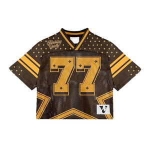 Camiseta Deportiva Retro Americana Personalizable, Estilo Vintage, para Béisbol o Fútbol, 100% Poliéster, Cuello en V, Tirantes Ajustables, Corte Holgado - Product Image 1