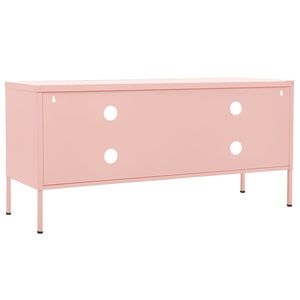 Supporto TV in acciaio rosa 41.3 \ "x13.8 \" x19.7 \ "dimensioni Design elegante ed elegante - Product Image 5