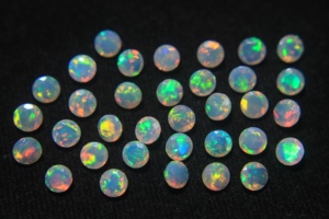 Hot Selling Calibrated Loose Gemstone Faceted Brilliant Cut 5mm Natural Ethiopian Opal Multi Color Customizable Jewelry Making - Product Image 2