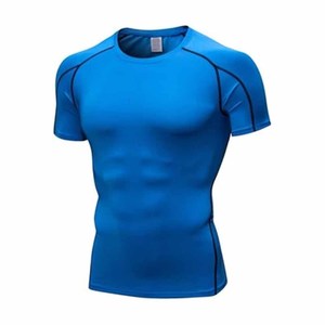 <b>Compression</b> <b>shirts</b> <b>men</b> OEM custom performance polyester fabric lightweight breathable quick dry <b>for</b> sports and fitness use - Product Image 4