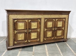 Aparador de Madera Maciza Tallada de Alta Calidad, Ecológico, Duradero, de Gran Capacidad, Estilo Moderno Indio para Sala de Estar, 5+ - Product Image 3