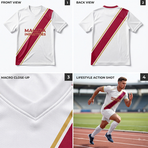 เสื้อฟุตบอลแบบซับลิเมชั่นพิมพ์ลายตามสั่ง OEM ระบายเหงื่อได้ดี แห้งเร็ว ขายส่งสำหรับทีม - Product Image 5