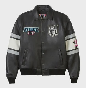 เสื้อแจ็คเก็ต Avirex X Starter Super Bowl LX หนังแกะ สตรีทแวร์ รักษ์โลก กันลม รุ่น Bomber 2026 - Product Image 1
