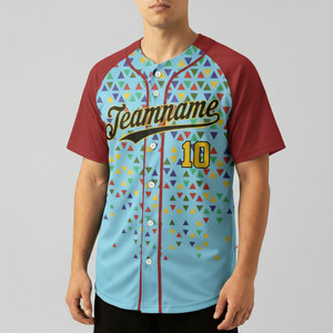 Maillots de baseball imprimés sur demande, maillot de sport à manches courtes, personnalisable avec le nom de l'équipe, kit uniforme de softball - Product Image 2