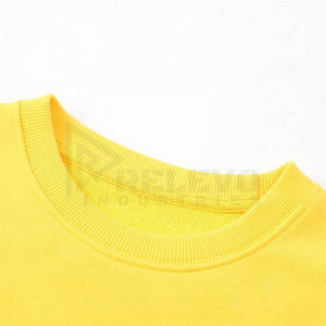 Conjunto Deportivo de Algodón Amarillo de Alta Calidad para Bebés Niños, Cuello Redondo, Manga Larga, Color Sólido, Ropa Casual de Calle con Bolsillos Laterales - Product Image 4