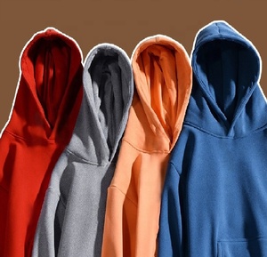 2021 Latest Design Hoodie Factory Men's Basic Thick Pullover Hoodie Men's Blank Plain Hooded Sweat Shirt - Product Image 6