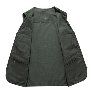 Chaleco Cargo Ligero para Hombre, sin Mangas, con Múltiples Bolsillos, Ropa Casual de Invierno, Precio al por Mayor, Personalizable - Product Image 3