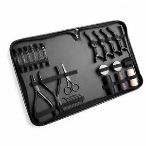 Kit Profesional de Herramientas para Extensiones de Cabello con Alicates de Acero Inoxidable, Aguja de Gancho, Hilo para Tejer, Clip para Separar el Cabello y Herramienta de Bucle - Product Image 2