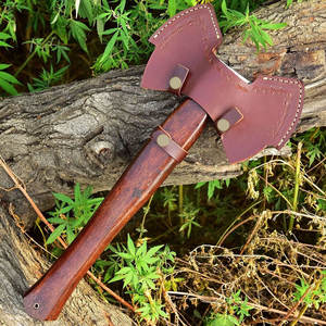 Damascus Double Head <b>Axe</b> Professional Pattern Steel Dual Blade Outdoor <b>Wood</b> <b>Chopping</b> Camping Tool Damascus Double Head <b>Axe</b> - Product Image 4