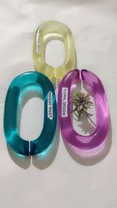 Eslabones de Cadena de Resina Epoxi Transparente para Colgar en la Pared, para Proyectos Personalizados - Product Image 2