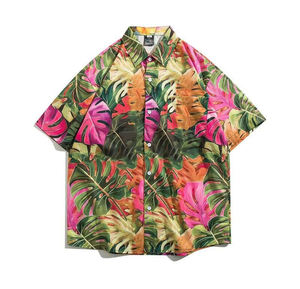 Chemise Hawaïenne à Manches Courtes pour Homme, Style Américain Décontracté, Motif Floral - Product Image 1