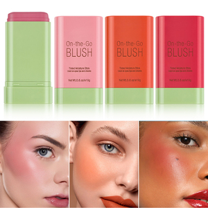 Long lasting cream <b>blush</b> stick vegan natural easy to apply waterproof <b>blush</b> makeup private label - Product Image 1