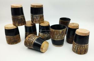 แก้วทังการ์ดทำมือสไตล์ไวกิ้งทำจากวัวฮอร์นแก้วใส่ไวน์แก้วช๊อตสำหรับไวน์ Ale มีเขาควาย - Product Image 2