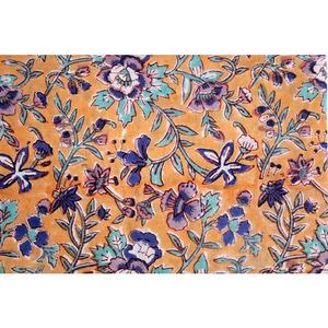 Handmade Block Printed Garment Cloth Material Hand Block Print 100% Pure Cotton Fabric - Product Image 1