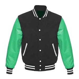 Chaqueta universitaria para hombre con diseño OEM personalizado, ropa informal de manga larga, chaqueta universitaria para hombre de Color sólido, novedad - Product Image 3