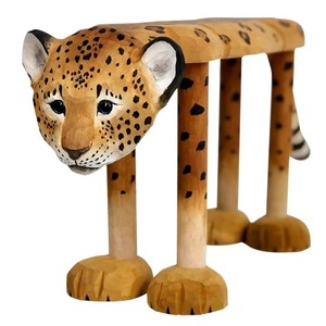 Aqdus Saleem Brown Handcrafted Rustic Wood Bar Stool with Leather Seat Tabletop Installation for Home <b>Decoration</b>-Wholesale India - Product Image 2