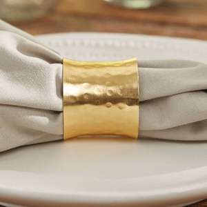 Porte-serviettes de luxe haut de gamme en laiton, fait main, en métal, pour la décoration de table haut de gamme à la maison et dans les restaurants d'hôtel - Product Image 3