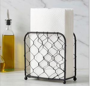 Portarrollos de Papel Metálico Moderno, Diseño de Malla Negra Premium, para Uso en el Hogar, Cocina y Mesa - Product Image 5